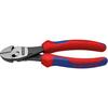 Power side-cutter pliers polished with 2-component handles 180mm